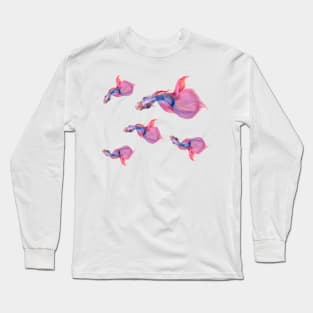 Betta Fish Siamese Long Sleeve T-Shirt